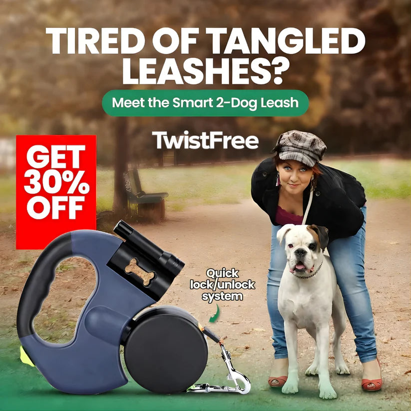 360° Double Dog Leash