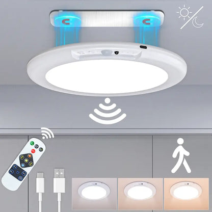 🔥Limited-time 49% off offer!💡Magnetic Motion Sensor Ceiling Light with Remote✨