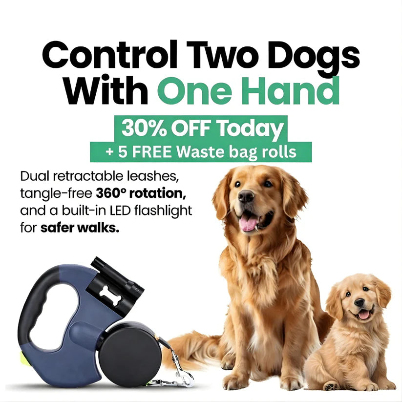 360° Double Dog Leash
