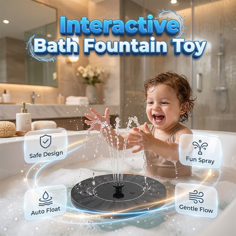 ⛲LAST DAY SPECIAL PRICE!💦Interactive Floating Solar Water Spray Toy