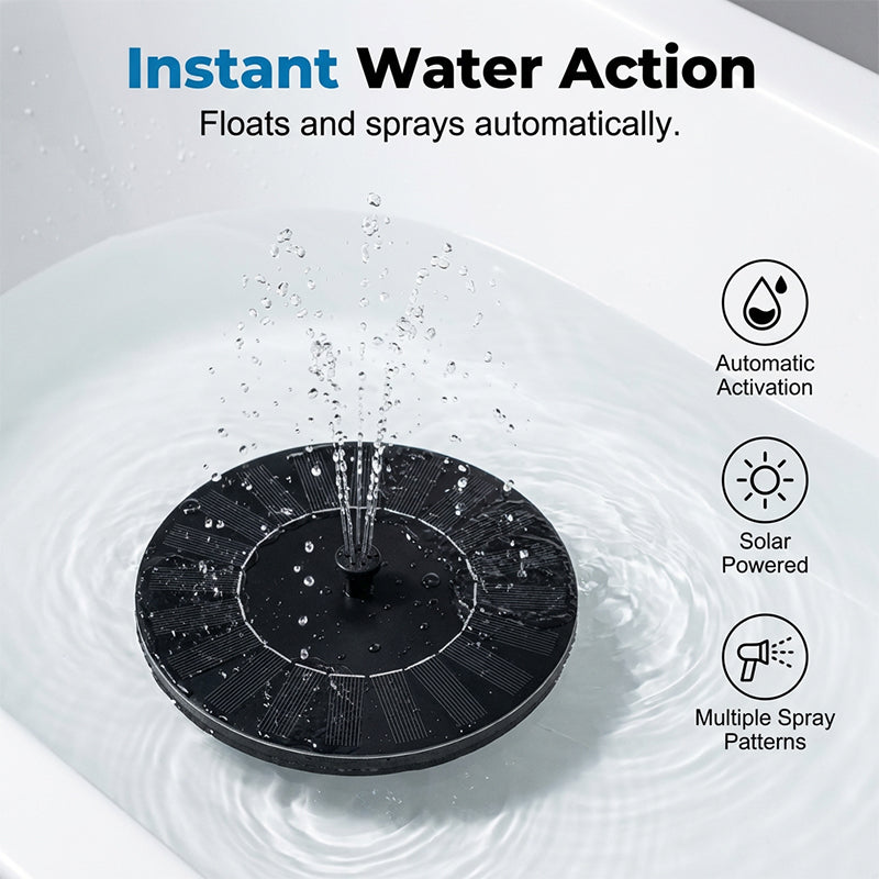 ⛲LAST DAY SPECIAL PRICE!💦Interactive Floating Solar Water Spray Toy