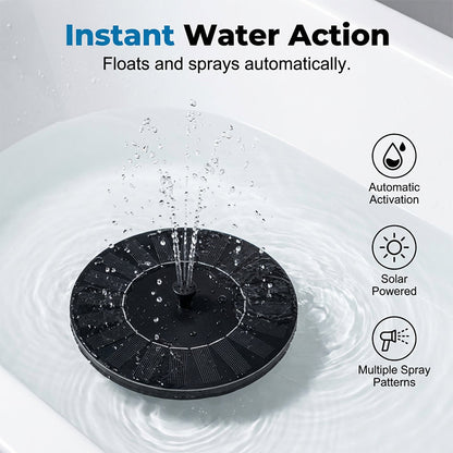 ⛲LAST DAY SPECIAL PRICE!💦Interactive Floating Solar Water Spray Toy