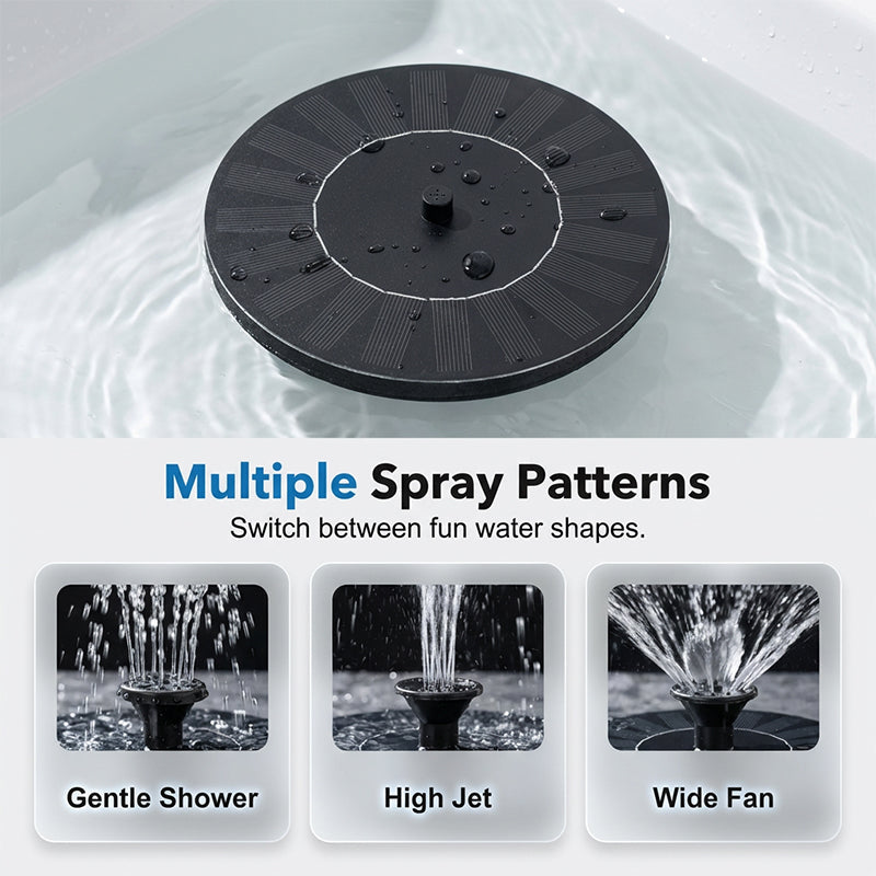 ⛲LAST DAY SPECIAL PRICE!💦Interactive Floating Solar Water Spray Toy
