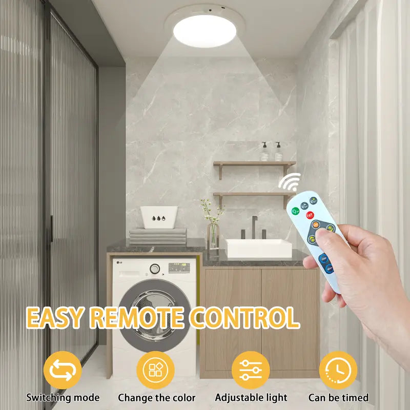 🔥Limited-time 49% off offer!💡Magnetic Motion Sensor Ceiling Light with Remote✨